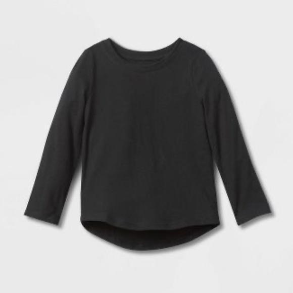 6 Pack - Long sleeve t-shirt Cat & Jack Pack 2 each: White, Black, Grey - Picture 2 of 3